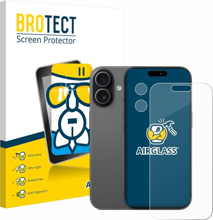 Actual product image BROTECT AirGlass Glass (1 pcs., Apple iPhone 17)