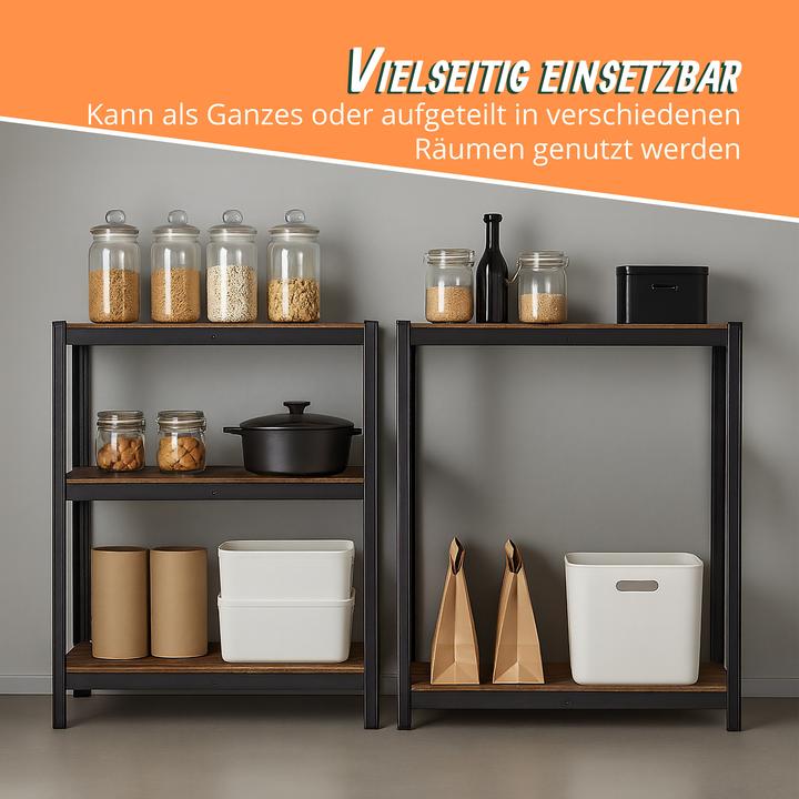 Actual product image Relaxdays Industrial Schwerlastregal 168x80x40 cm