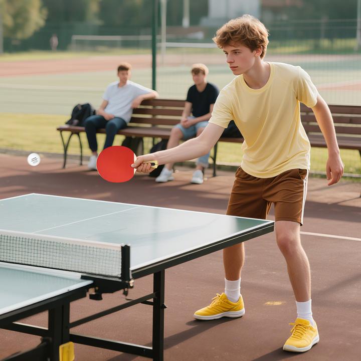 Image du produit SportNow Tischtennisschläger Sperrholz, Oxford-Gewebe Rot