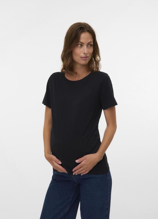 Image du produit Mamalicious Normal geschnitten Rundhals T-Shirt T-shirt (S)