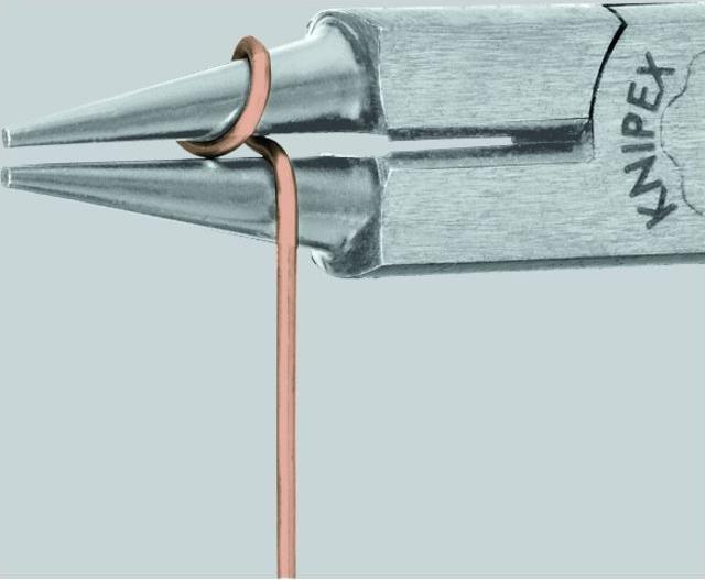 Actual product image Knipex Round Nose Pliers with cutting edge (130 mm)