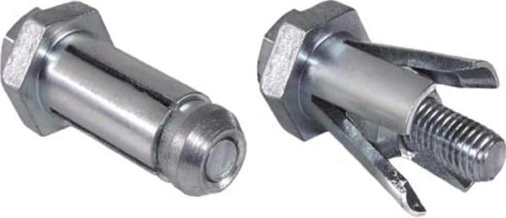 BoxBolt BQ1Z16 Hohlprofilbefestigung Stahl verzinkt für den Stahlbau (10 Schrauben pro Stück)