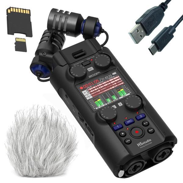 Zoom Audio-Recorder H5 Studio mit Zubehör-Set (Multitrack recorder)