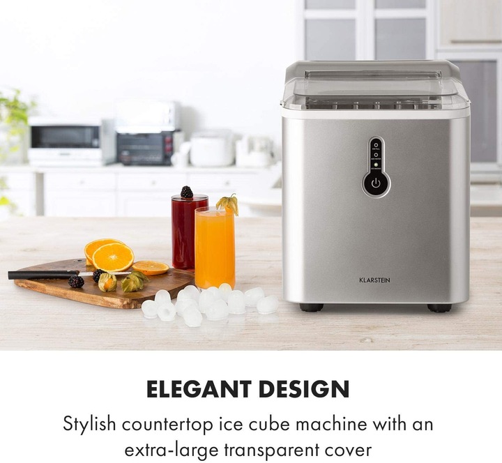 Actual product image Klarstein Chillout Ice Cube Maker, Silver
