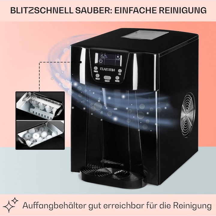 Produktbild Klarstein Crushed Ice Maschine, Schwarz