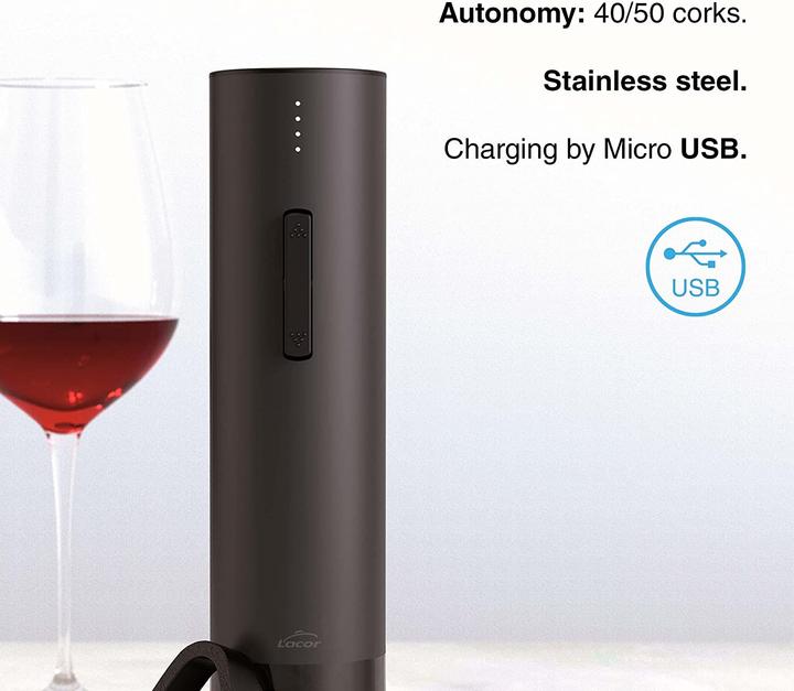 Actual product image Lacor Black Luxe (Electric corkscrew)