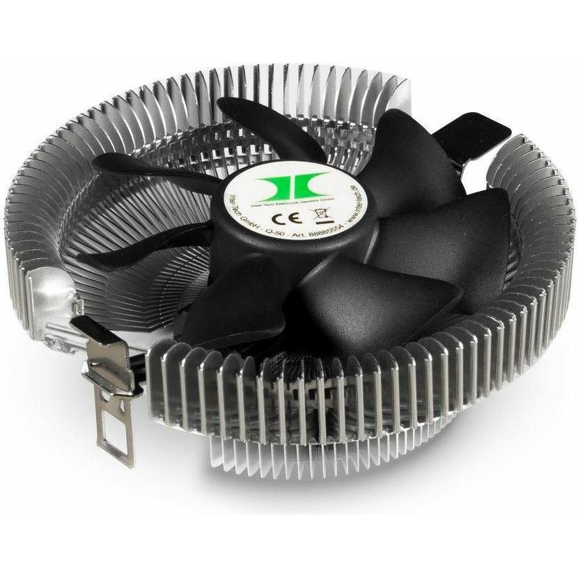 Intertech Desktop- Q-50 aktiv Lüfter (50 mm), CPU Kühler, Silber