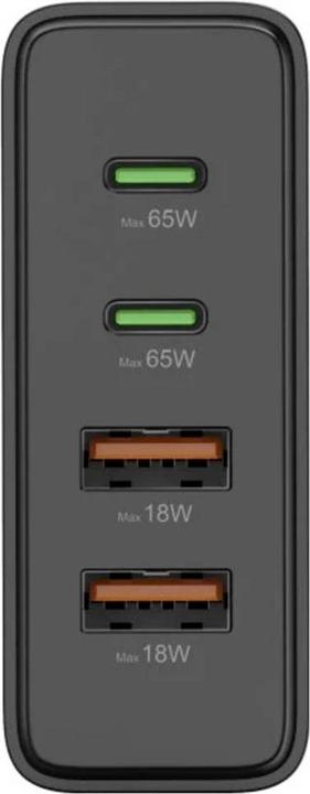 Produktbild Hama Ladestation 4 Ports, GaN, Schnellladegerät, 2xUSB-C, 2xUSB-A, PD, 65 W, SW (65 W, 4 Ports)