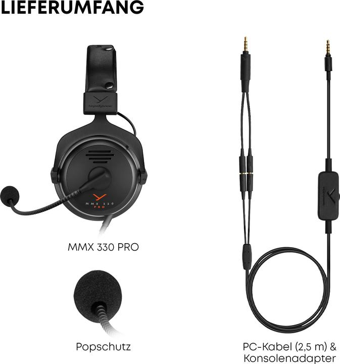 Produktbild Beyerdynamic MMX 330 Pro (Kabelgebunden)