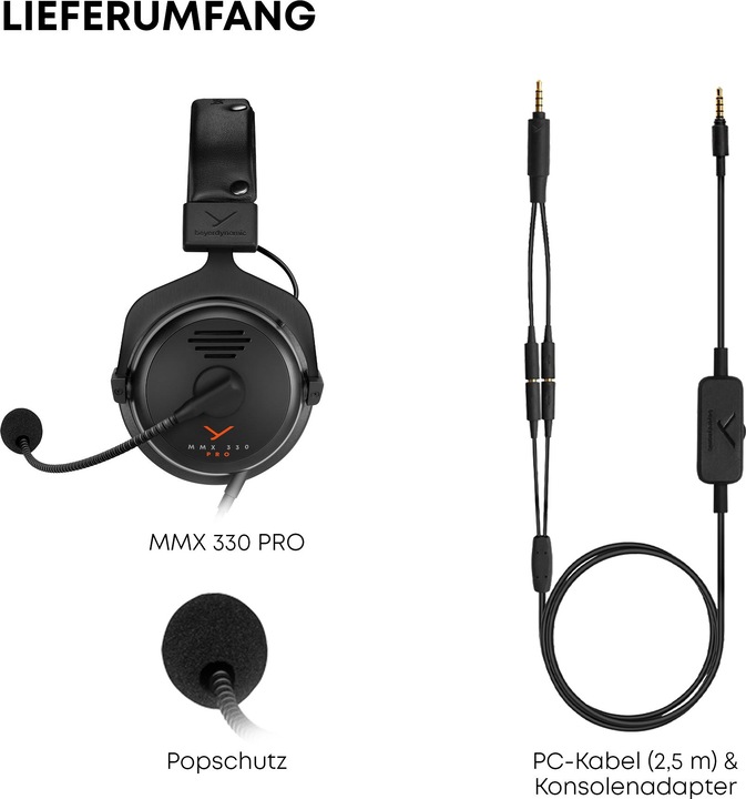 Actual product image Beyerdynamic MMX 330 Pro (Cable)