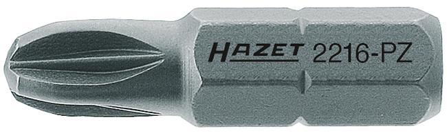 Produktbild HAZET Bit 2216-PZ2 ∙ Sechskant6,3 (1/4 Zoll) ∙ Pozidriv Profil PZ ∙ PZ2 (Kreuz Pozidriv PZ)