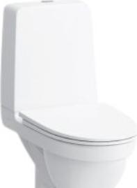 Laufen Kompas skruemonteret toilet med åben S-lås og åben skyllekant