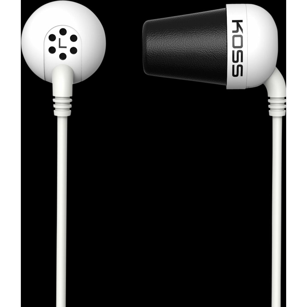 Koss The Plug (NC, Kabelgebunden), Kopfhörer, Weiss