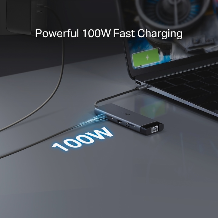 Actual product image TP-Link USB Hub USB Type-C 6-Port Hub UH9120C (USB-C, 9 Ports)