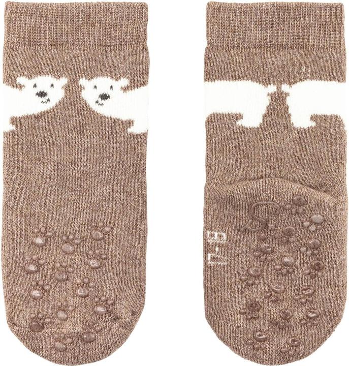 Produktbild Sterntaler Antirutsch-Socken 2er Set Eisbär Beige Gr. 17/18 (2er Pack, 17 - 18)