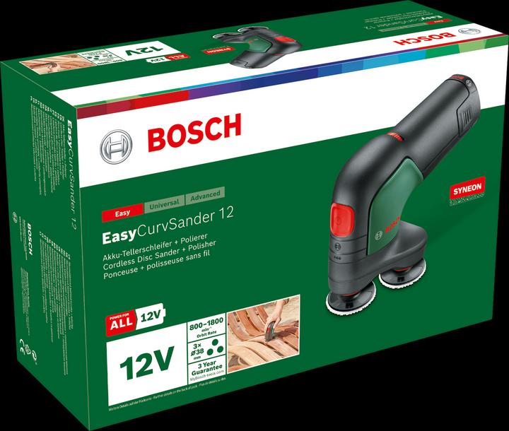 Actual product image Bosch Home & Garden EasyCurvSander 12 (Eccentric grinder, 902297 W)