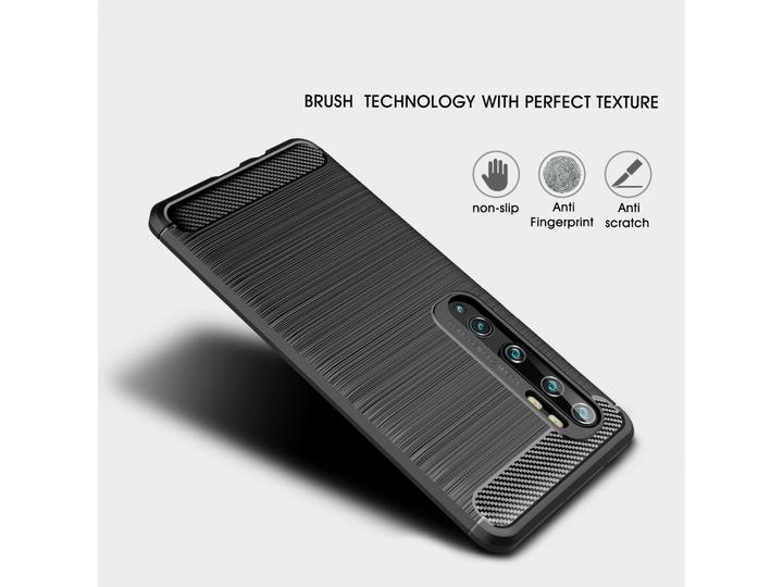 Actual product image Screenguard Xiaomi Mi Note 10 Cover Carbon Brushed Soft TPU (Xiaomi Mi Note 10)