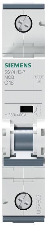 Produktbild Siemens Sicherungsautomat 1-polig 16A Typ C