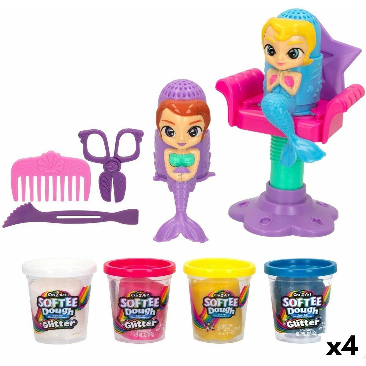 Thumbnail - Cra-z-art Knetspiel Softee Dough Haar sirenas (4 Stück)