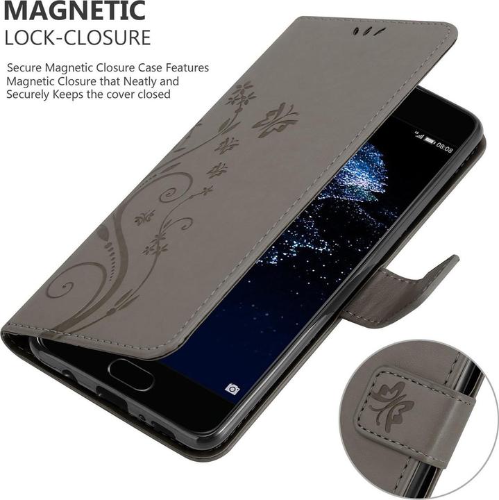Actual product image Cadorabo Flower Book Cover (Huawei P10 Plus)