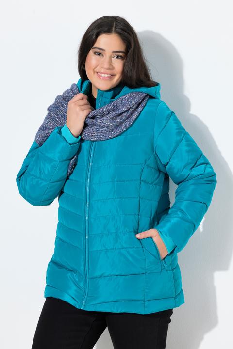 Produktbild Ulla Popken HYPRAR Steppjacke, Kapuze, wasserabweisend (54)