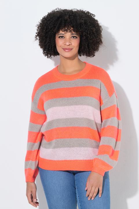 Produktbild Angel of Style Pullover, Loose Fit, Blockstreifen, Ballon-Langarm (50, 52)
