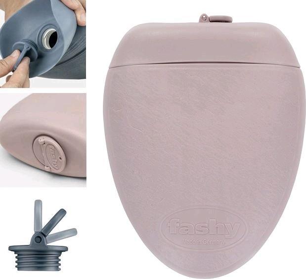 Actual product image Fashy Wärmflasche Gummi StoneHellrosa, 18 l