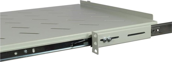Actual product image Allnet 48,30cm (19")zbh. Pull-out shelf, for 1200mm cabinet depth, light gray, t950-1050mm