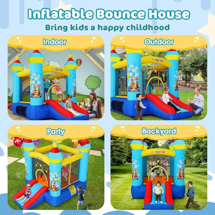Immagine prodotto Akeydiy Castello Gonfiabile con Scivolo e Gioco di Palle