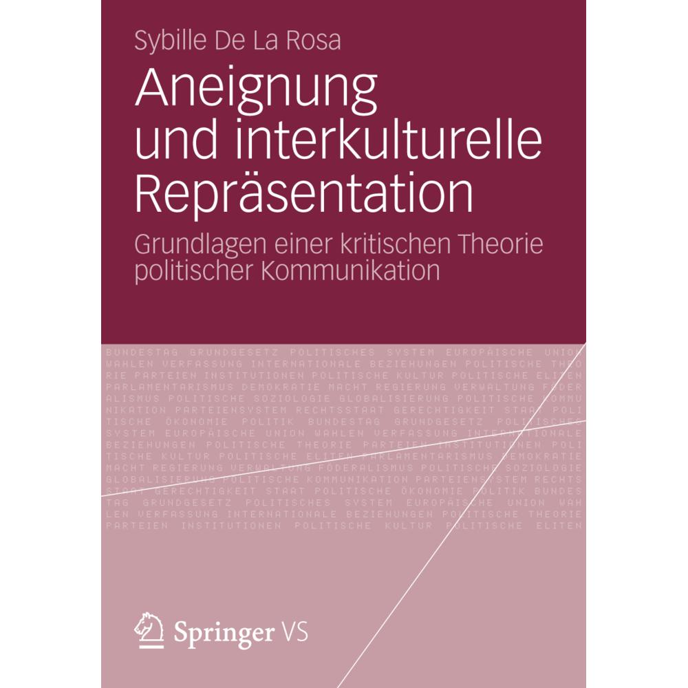 Aneignung und interkulturelle Repräsentation, Fachbücher von Sybille De La Rosa