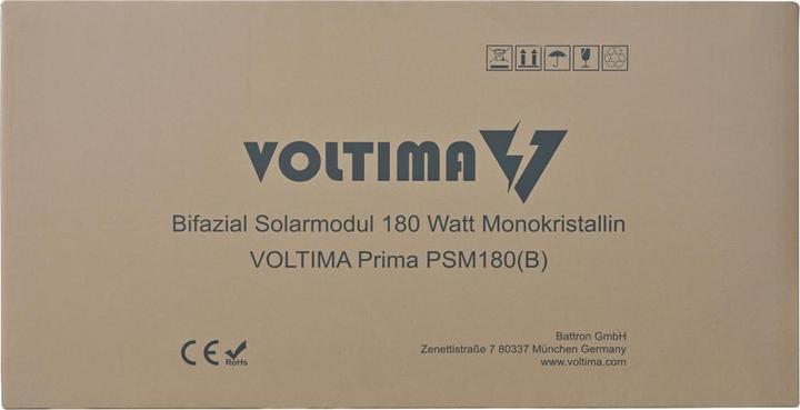 Produktbild Voltima Prima PSM180(B) Bifizial Solarmodul 180 Watt Monokristallin (180 W)