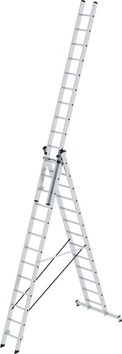 Produktbild Munk Mehrzweckleiter 3-teilig mit nivello-Traverse 3x13 Sprossen (Mehrzweckleiter, 390 cm)