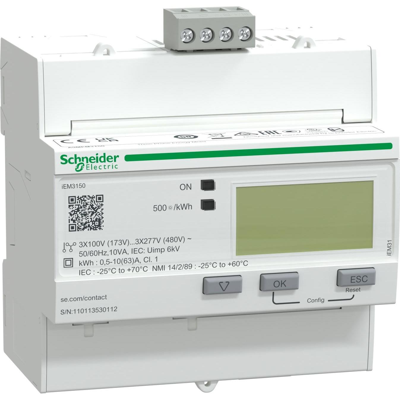 Schneider Electric, Energiemessgerät, Acti9 iEM3100 Energy Meter Modbus