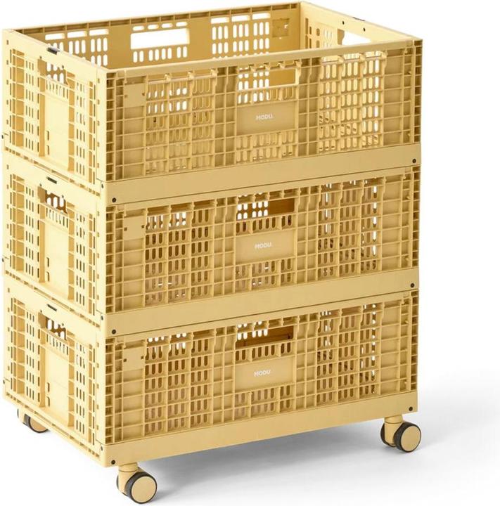 Image du produit Modu Aufbewahrungsbox 3er Set mit Rädern (3x)