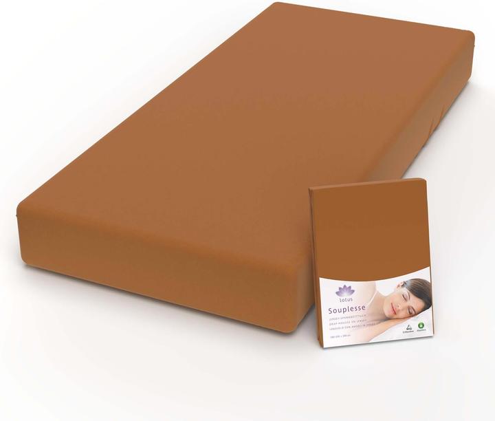 Actual product image Lotus Bettwaren Jersey fitted sheet Souplesse (200 x 220 cm)