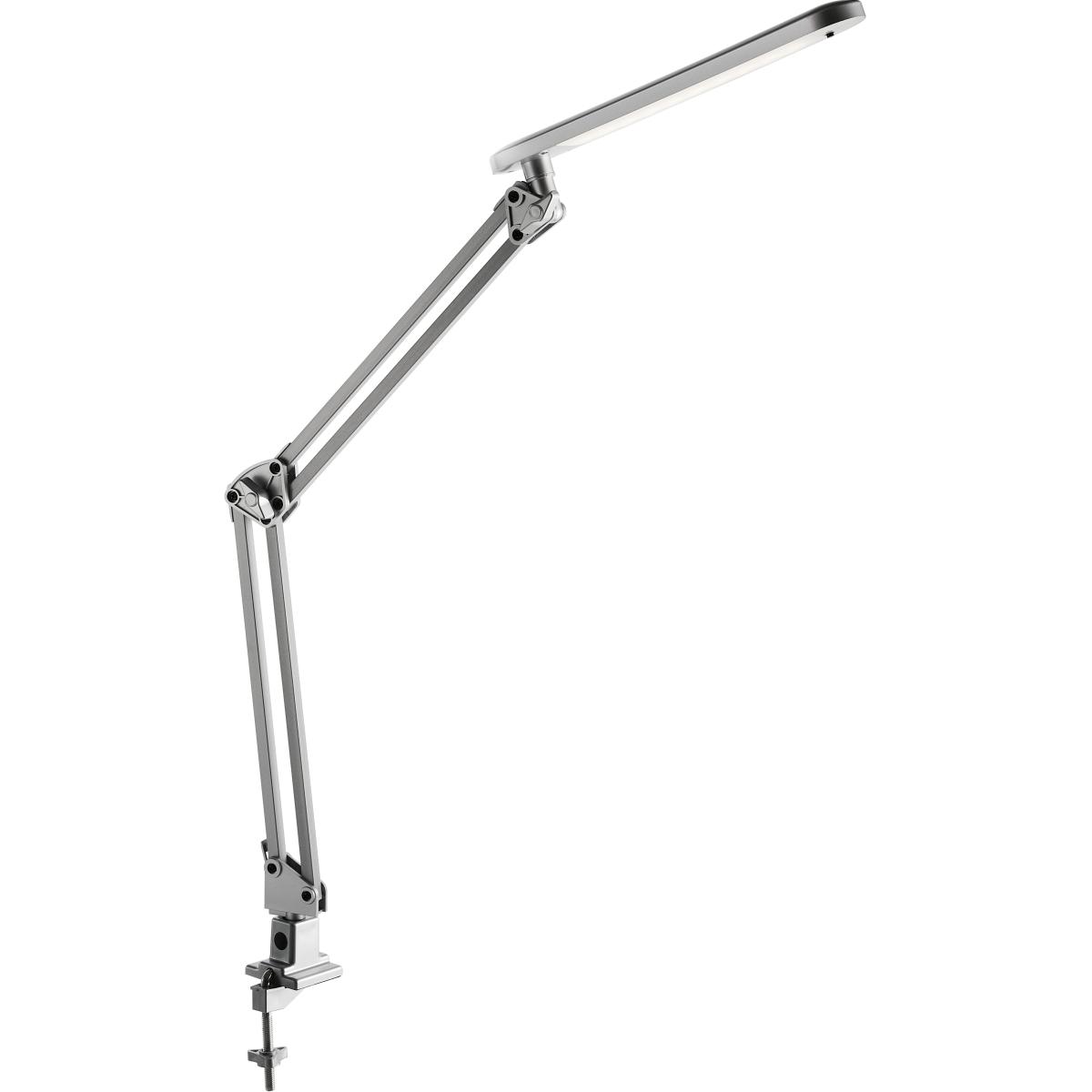 Alco, Tischlampe, LED-Schreibtischleuchte 962 mit Klemme silber