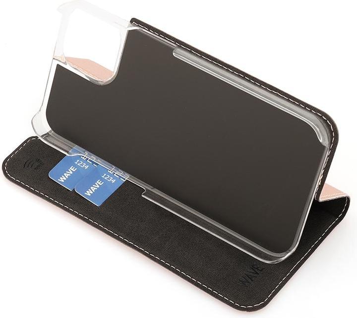Actual product image Wave BookCase -suojakotelo, iPhone 13, ruusukulta (Apple iPhone 13)