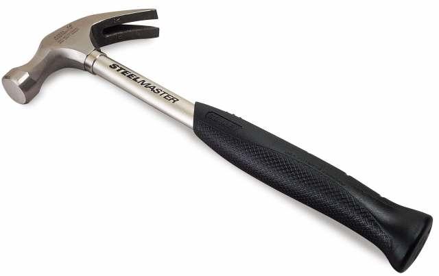 Actual product image Stanley Steelmaster claw hammer (570 g head weight, steel handle with neoprene grip, sharpened c (567 g)