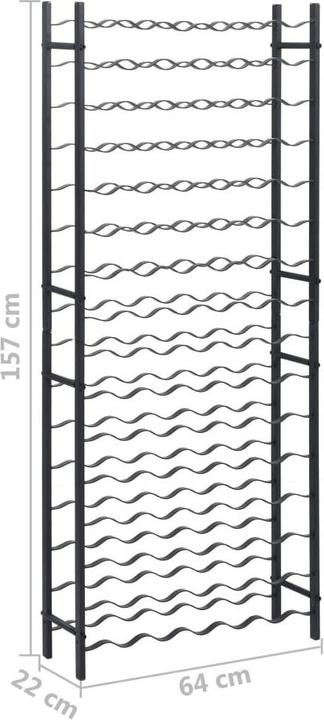 Actual product image vidaXL Weinregal (64 x 22 x 157 cm, 96 Fl.)