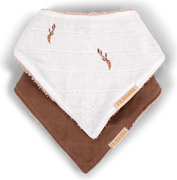 Produktbild Filibabba Bandana-Lätzchen 2er-Pack - Carrot Thief