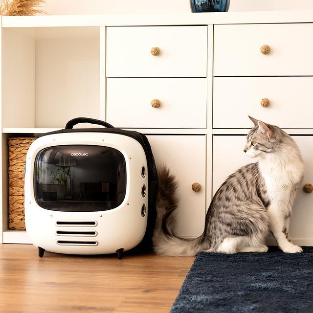 Productafbeelding Cecotec Pumpa1800 Reis Ventilator Rugzak Dierendrager (Kat, Hond, Reflectoren, Ademend)