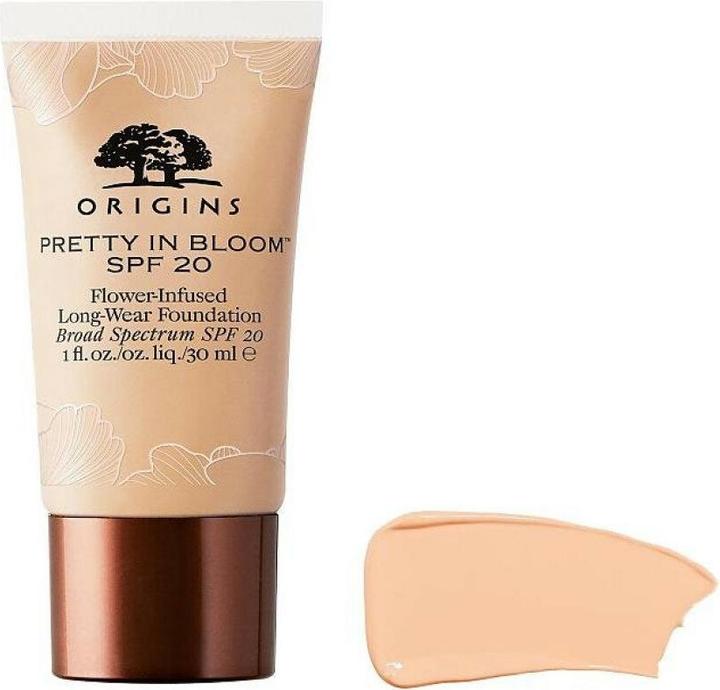 Actual product image Origins Pretty In Bloom Flower-Infused Long-Wear Foundation SPF20 30ml 540 Medium Deep Golden Warm (540 Medium Deep Golden Warm)