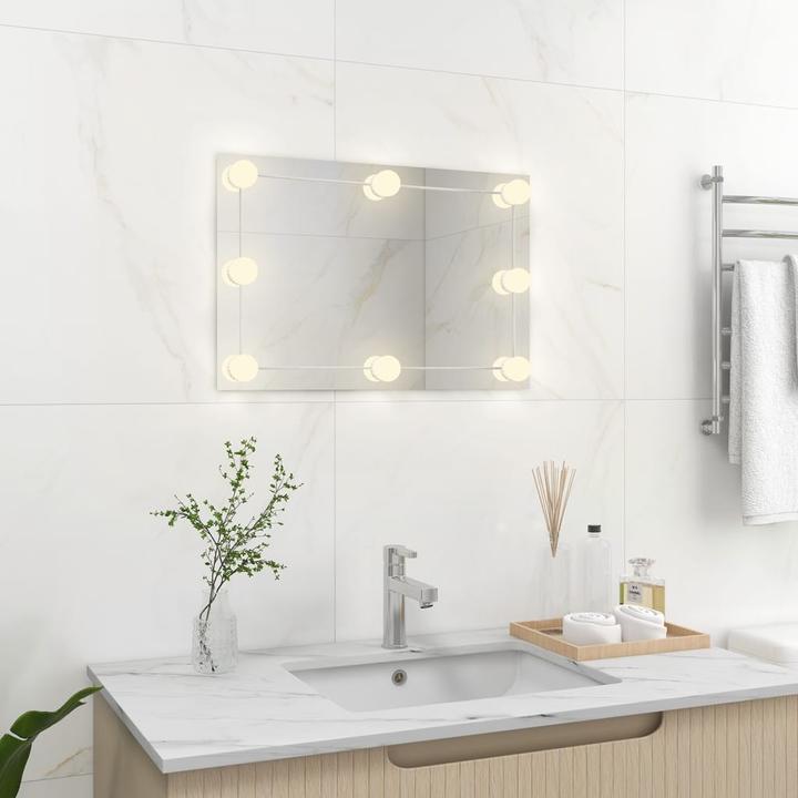 Produktbild vidaXL Wandspiegel mit LED-Leuchte (60 x 40 cm)