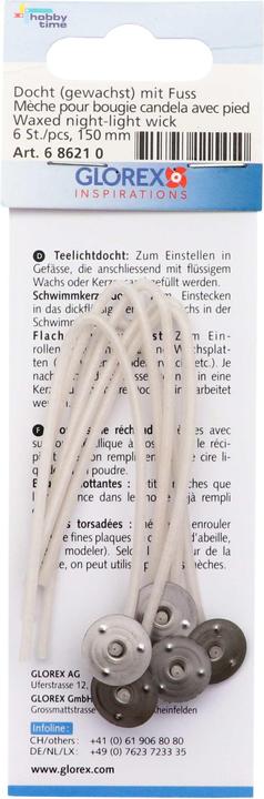 Glorex Docht gewachst