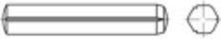 Toolcraft goujon rainuré (Ø x L) 3 mm