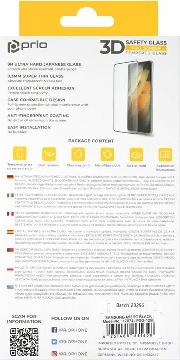 Actual product image prio 3D Panzerglas (1 pcs., Samsung Galaxy A53 5G)