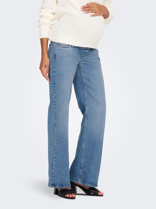 Actual product image Only Maternity OLMJUICY Hohe Taille Gerade geschnitten Jeans Jeans mit weitem Bein (L)