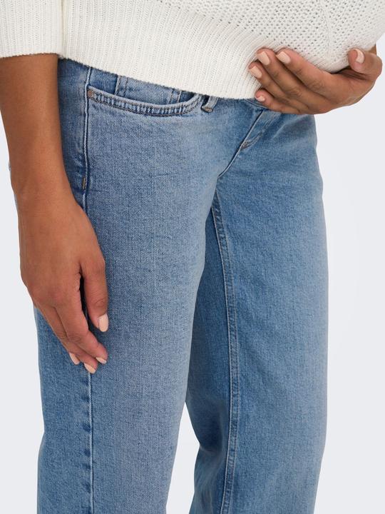 Actual product image Only Maternity OLMJUICY Hohe Taille Gerade geschnitten Jeans Jeans mit weitem Bein (L)