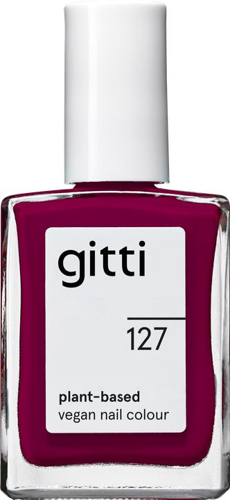 Actual product image Gitti no. 127 Nail Polish Red Plum (no. 127 Nail Polish Red Plum, Colour paint)