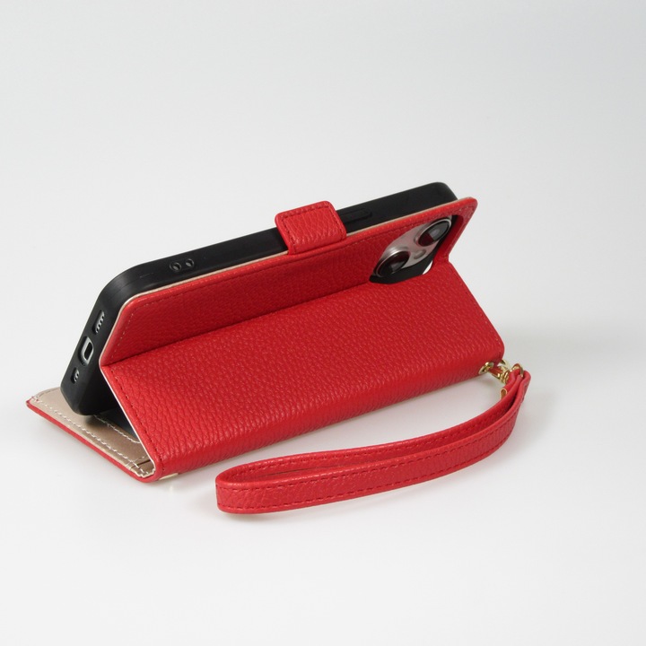 Actual product image PhoneLook Flip wallet cover made from vegan leather with wallet case and magnetic fastener (Apple iPhone 15)